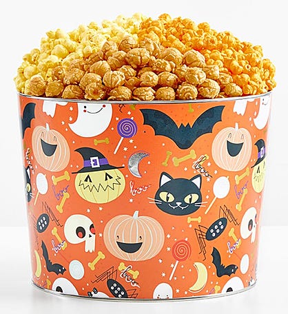 Spooky Fun 2 Gallon 3 Flavor Popcorn Tin